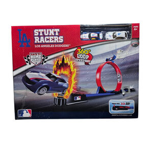 LA Dodgers Stunt Racers 360° Loop Speedway Track SetSize: Boxed Track Playset